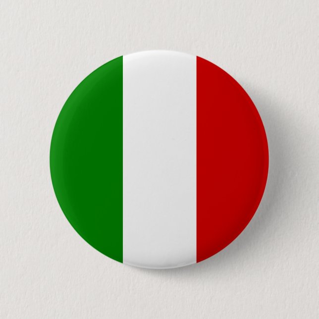 Italy Flag - Italian Button (Front)