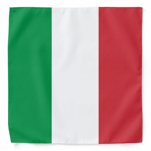 Italy Flag Italian Patriotic Bandana (Front)