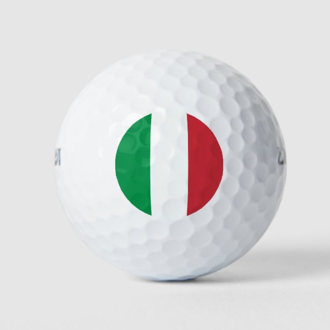 Italy Flag Italian Patriotic Golf Balls (Front)