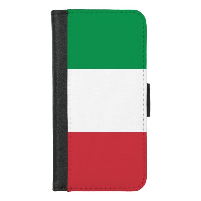 Italy Flag Italian Patriotic iPhone Wallet Case (Front)