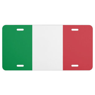 Italy Flag Italian Patriotic License Plate