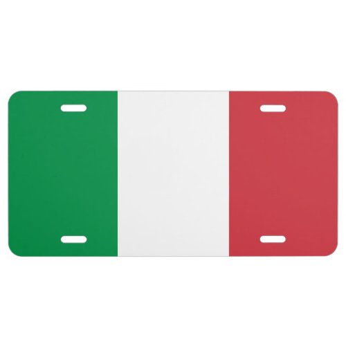 Italy Flag Italian Patriotic License Plate