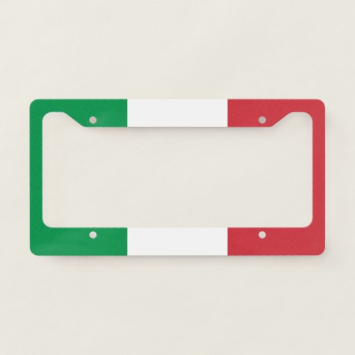 Italy Flag Italian Patriotic License Plate Frame