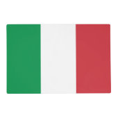 Italy Flag Italian Patriotic Placemat (Back)