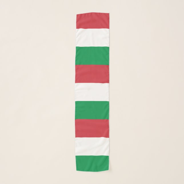 Italy Flag Italian Patriotic Scarf (Front)