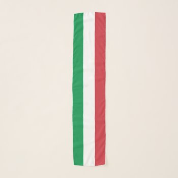 Italy Flag Italian Patriotic Scarf by YLGraphics at Zazzle