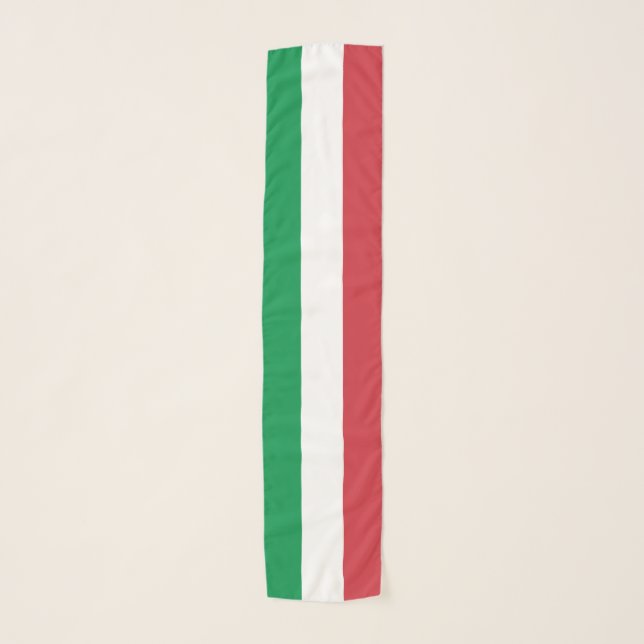 Italy Flag Italian Patriotic Scarf (Front)