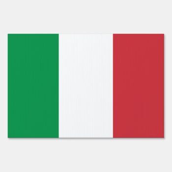 Italy Flag Italian Patriotic Sign by YLGraphics at Zazzle