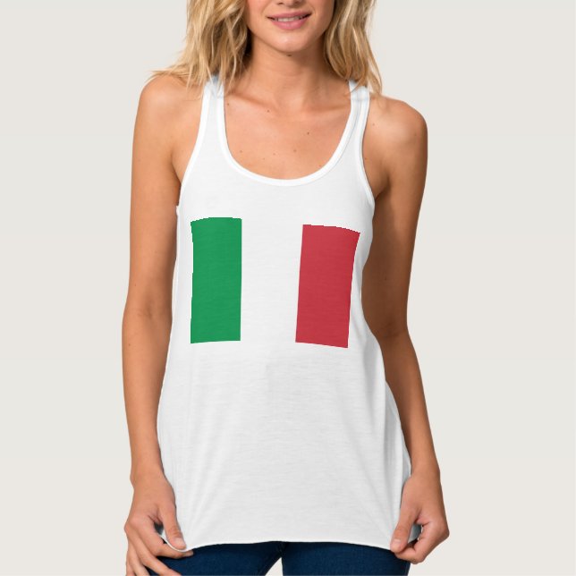 Italy Flag Italian Patriotic Tank Top (Front)