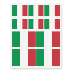 Italy Flag Italian Patriotic Temporary Tattoos