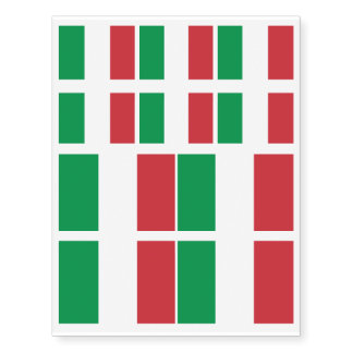 Italy Flag Italian Patriotic Temporary Tattoos