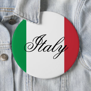 Italy Flag Italian Pride Europe Country Button
