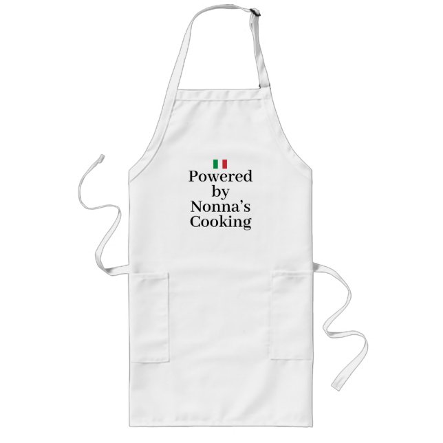 Italy Flag Italian Pride Europe Nonna Long Apron (Front)
