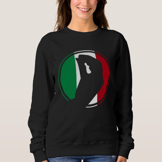 Italy Flag Italian Roots Humor  Italian Hand Gestu Sweatshirt (Front)