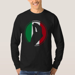 Italy Flag Italian Roots Humor  Italian Hand Gestu T-Shirt