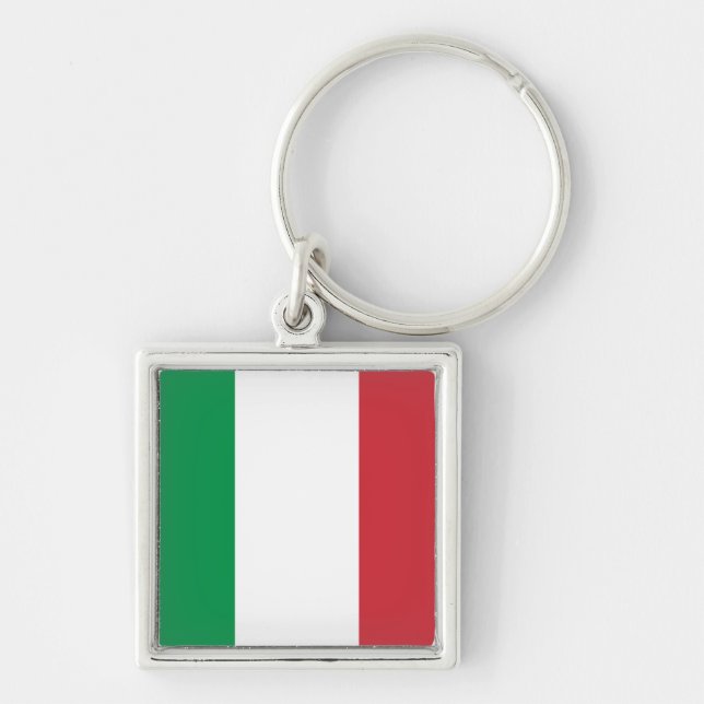 Italy Flag Keychain (Front)