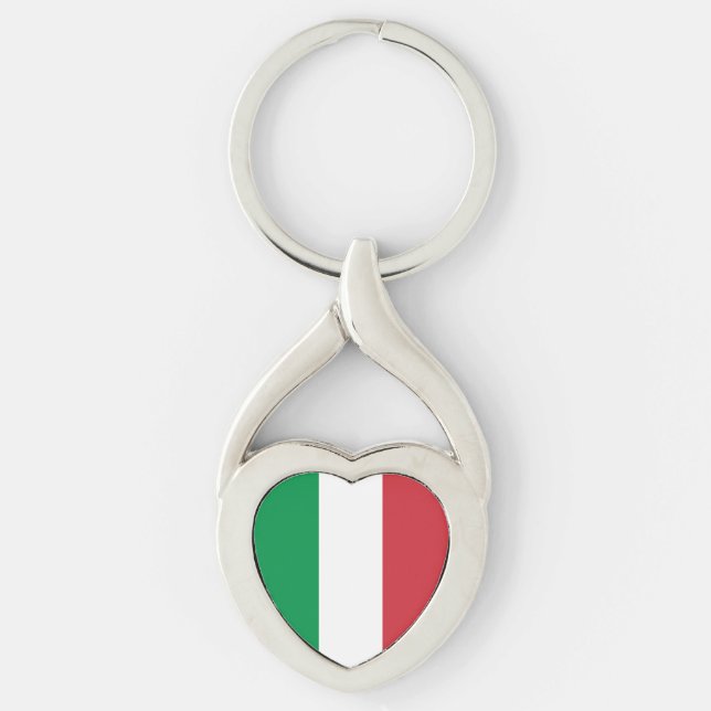 Italy Flag Keychain (Front)