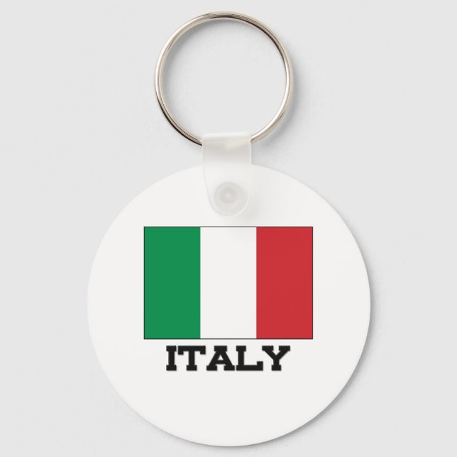 Italy Flag Keychain (Front)