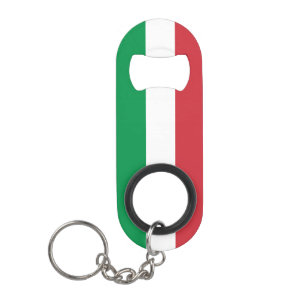 Italy Flag Keychain Bottle Opener