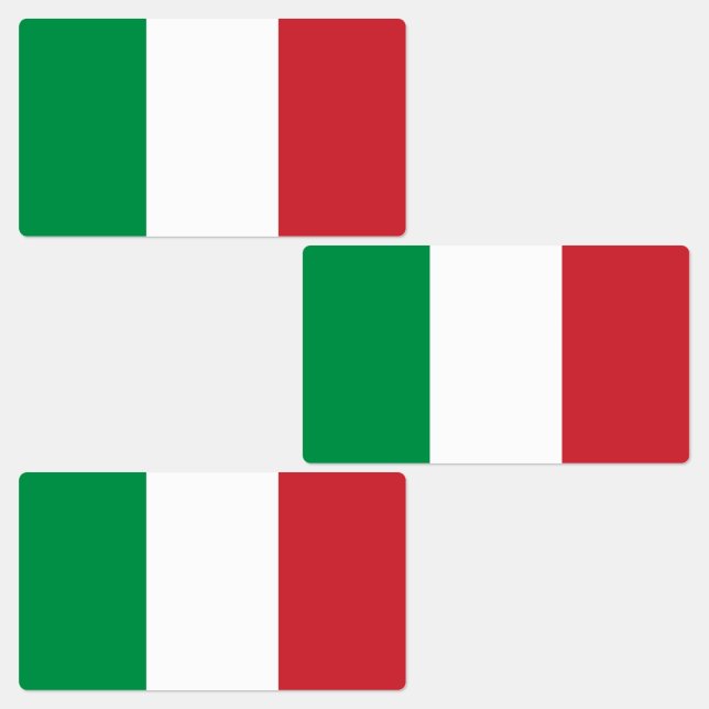 Italy Flag Labels (Group)