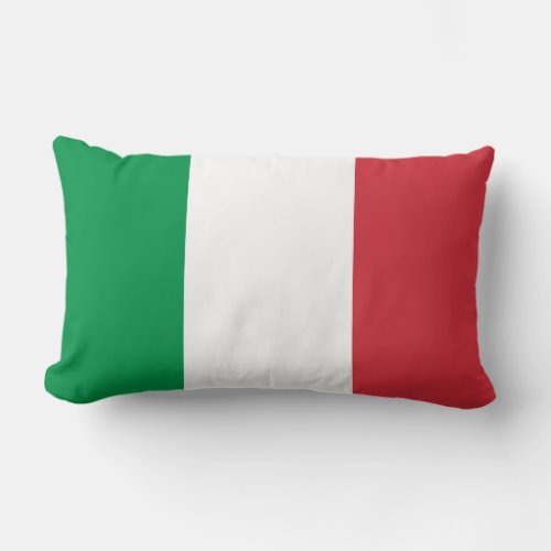 Italy Flag Lumbar Pillow