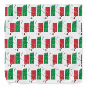 ITALY Flag Map Bandana