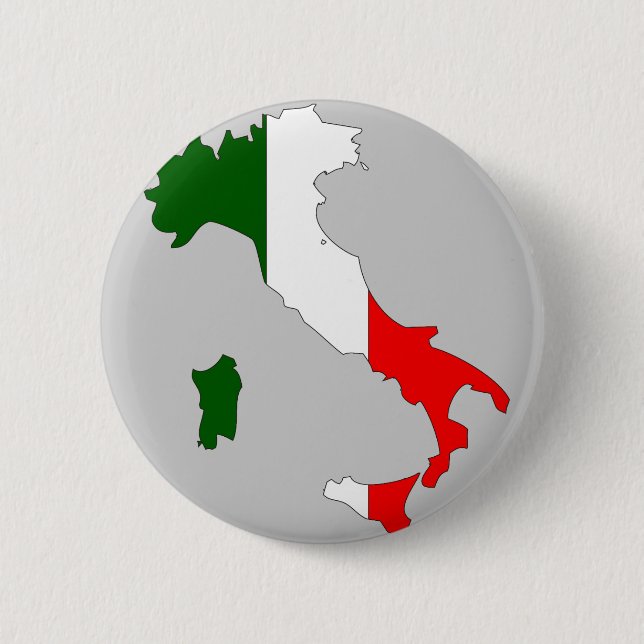 Italy flag map button (Front)