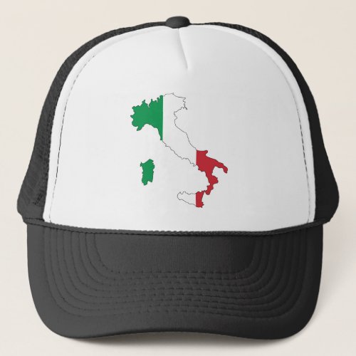 ITALY _ FLAG MAPROMECRESTCOLORS TRUCKER HAT