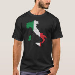 Italy Flag Map T-shirt at Zazzle