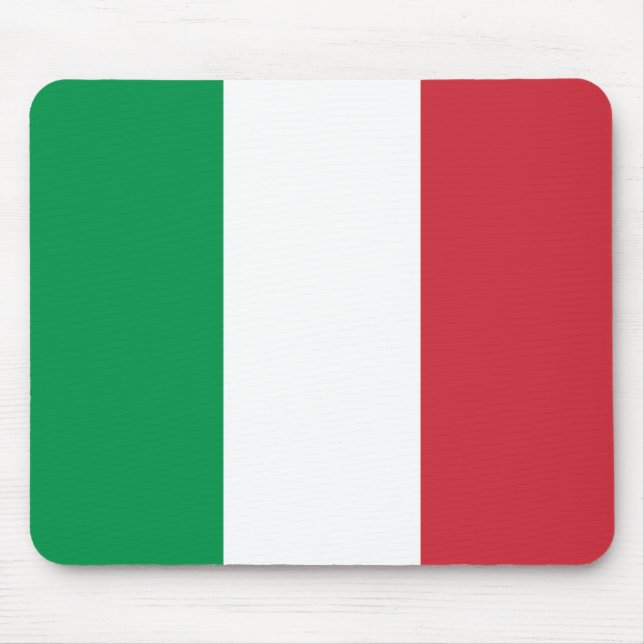 Italy Flag Mouse Pad (Front)