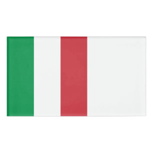 Italy Flag Name Tag
