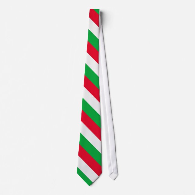 Italy Flag Neck Tie (Front)