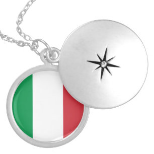 Italy Flag Necklace