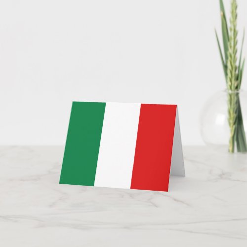 Italy Flag Notecard