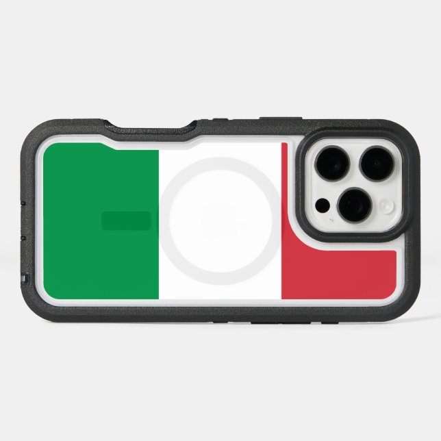 Italy Flag Otterbox iPhone Case (Back Horizontal)