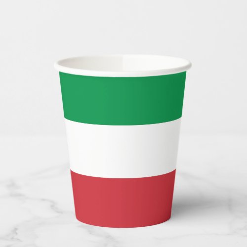 Italy Flag Paper Cups