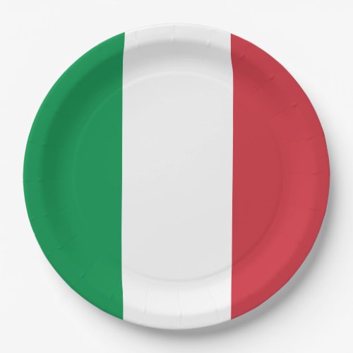 Italy Flag Paper Plates