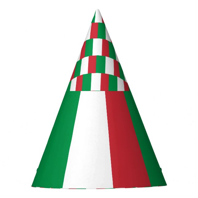 Italy Flag Party Hat (Front)