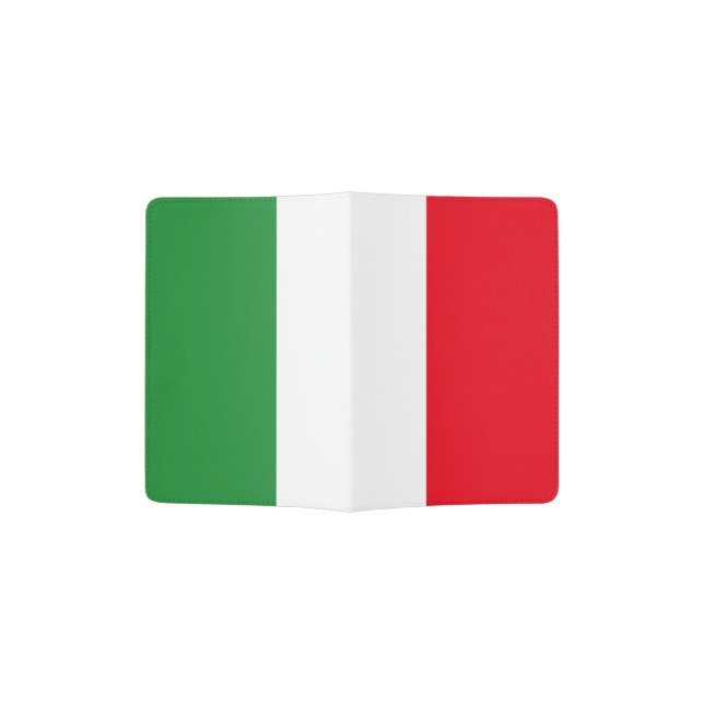 Italy Flag Passport Holder (Opened)