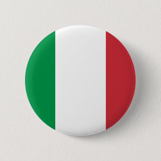 Italy Flag Pinback Button (Front)