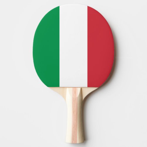 Italy Flag Ping Pong Paddle