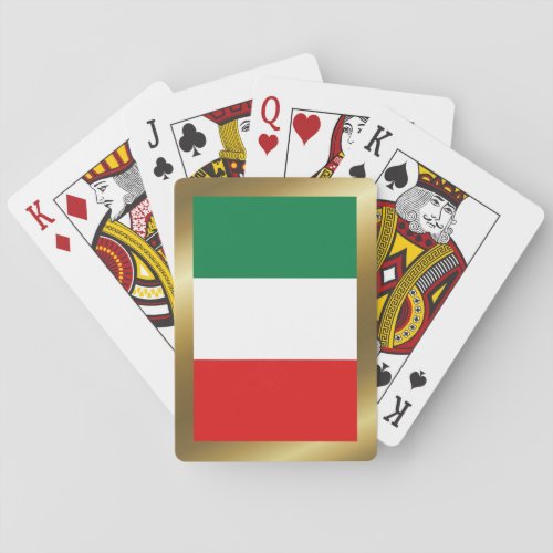Italy Flag Playing Cards