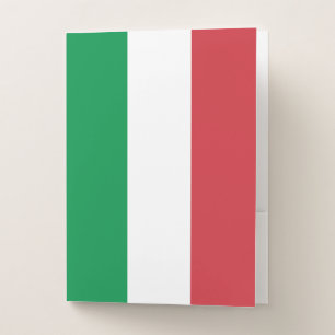 Italy Flag Pocket Folder