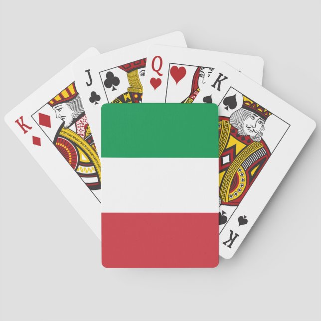 Italy Flag Poker Cards (Back)