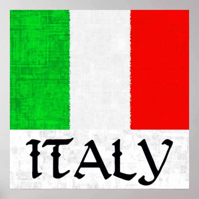 ITALY FLAG Poster (Front)