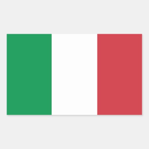 Italy Flag Rectangular Sticker