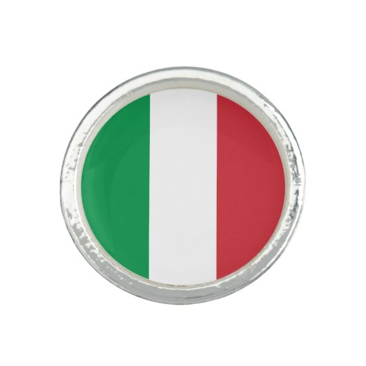 Italy Flag Ring (Front)