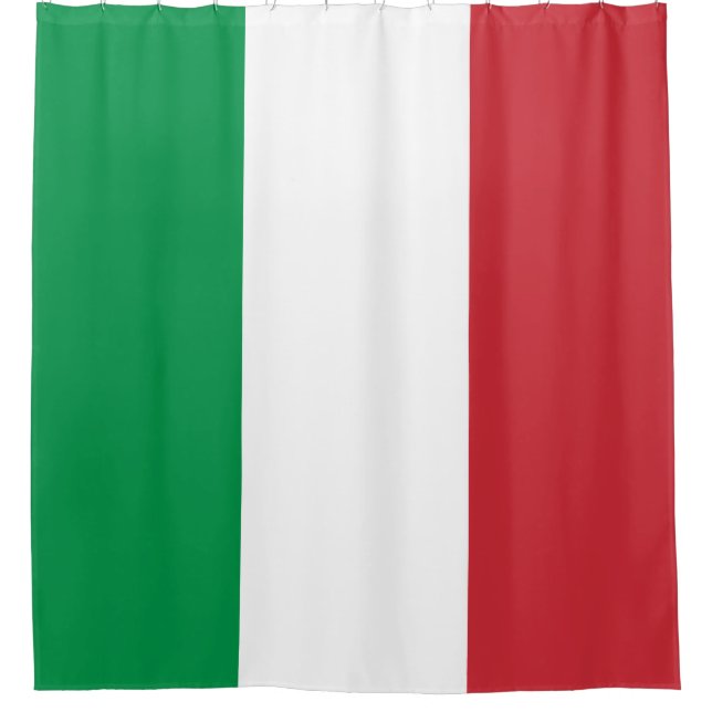 Italy Flag Shower Curtain (Front)