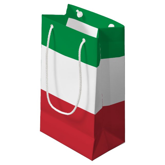 Italy flag small gift bag (Front Angled)