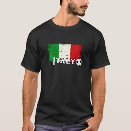 Italy Flag Soccer Fans Love Their Italian Football T_Shirt